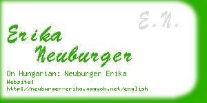 erika neuburger business card